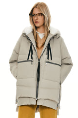 Orolay 092 Classics Women's Thickened Down Jacket #color_Beige