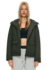 Orolay Hooded Lightweight Jacket Zip Up new #color_dark green