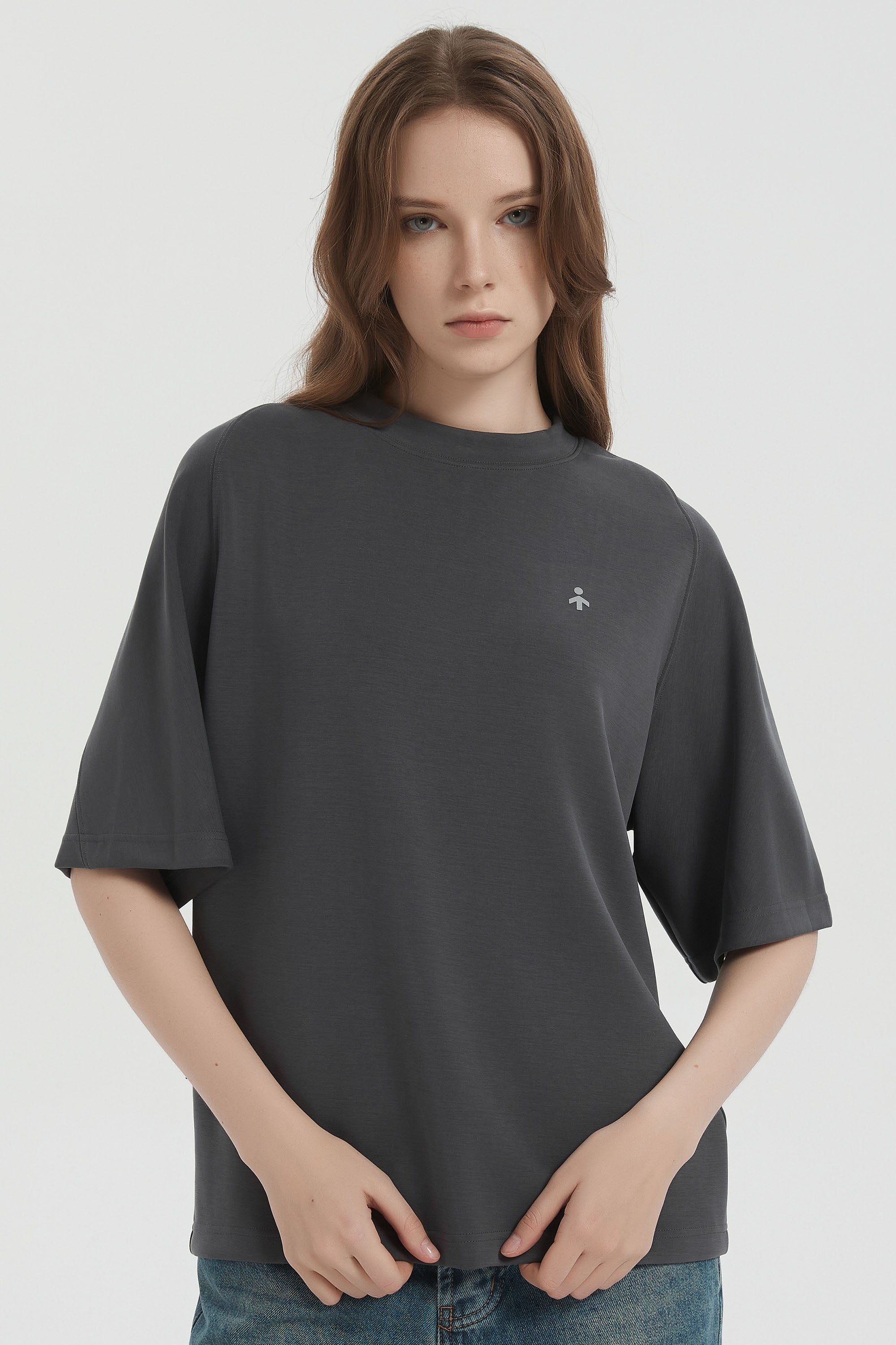 orolay Casual Crew Neck T-Shirt Tops Basic Workout #color_gray