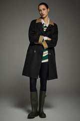 Casual Oversized Trench Coat Orolay #color_black