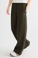 OROLAY Air Layer Wide-Leg Sweatpants #color_olive