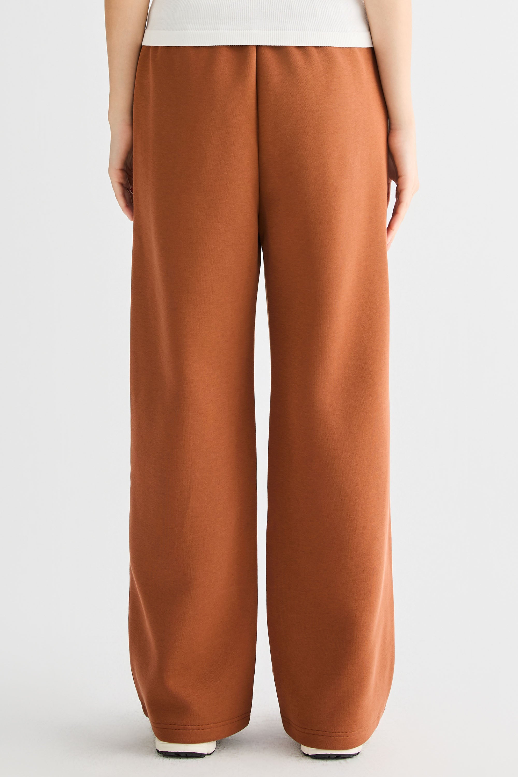 OROLAY Air Layer Wide-Leg Sweatpants #color_orange