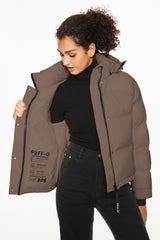 Orolay-Aurora Cropped Thermal Puffer-#color_coffee