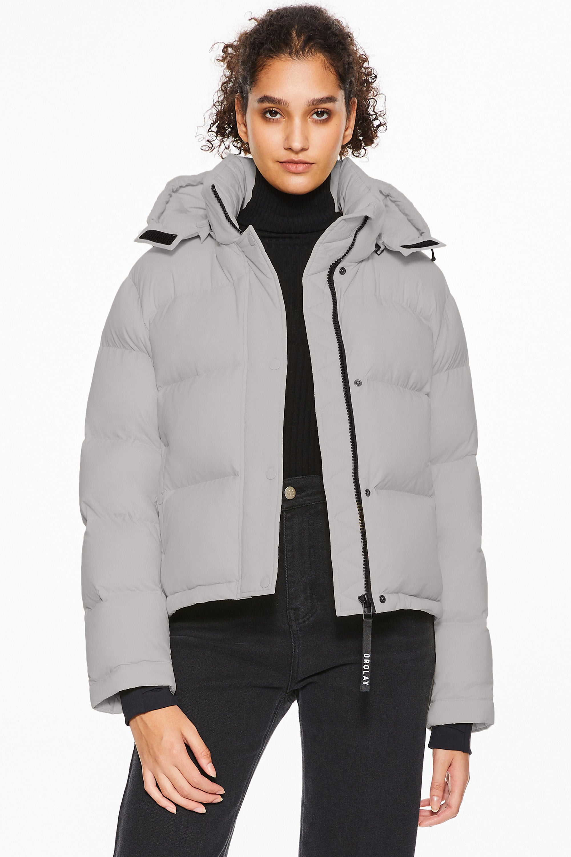 Orolay-Aurora Cropped Thermal Puffer-#color_gray