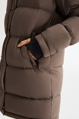 Orolay-Aurora Detachable Hood Down Puffer-#color_coffee