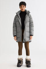 Orolay-Aurora Detachable Hood Down Puffer-#color_gray