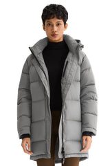 Orolay-Aurora Detachable Hood Down Puffer-#color_gray