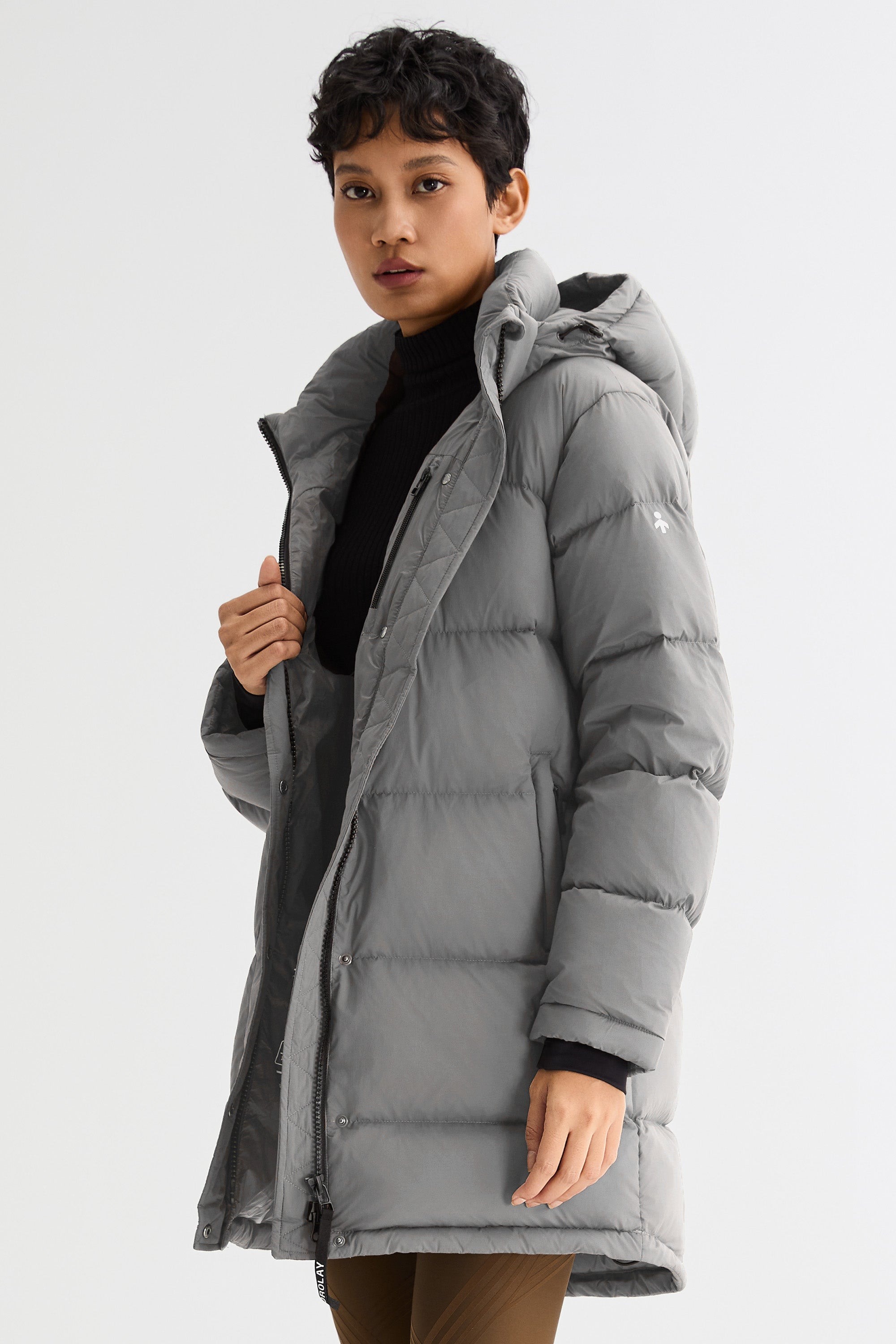 Orolay-Aurora Detachable Hood Down Puffer-#color_gray