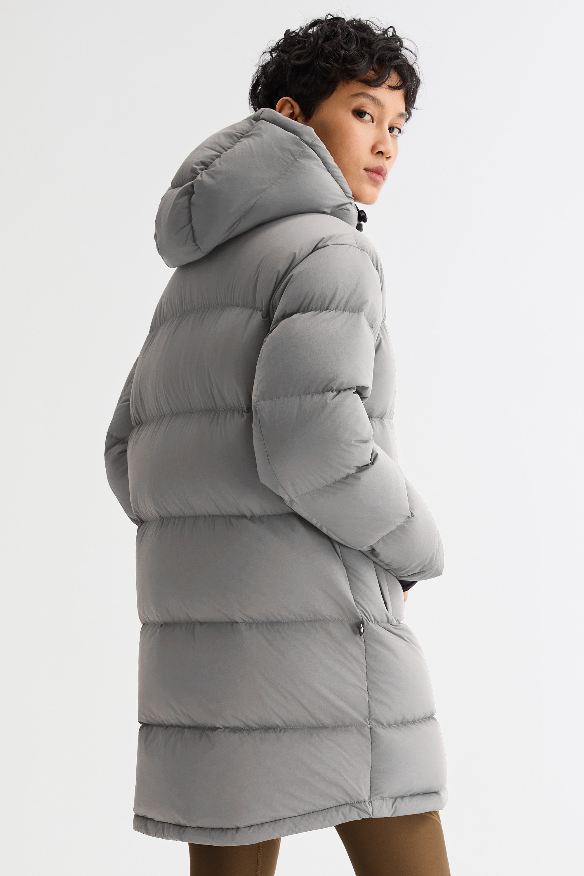 Orolay-Aurora Detachable Hood Down Puffer-#color_gray