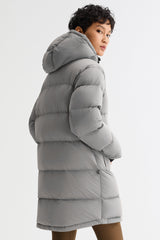 Orolay-Aurora Detachable Hood Down Puffer-#color_gray
