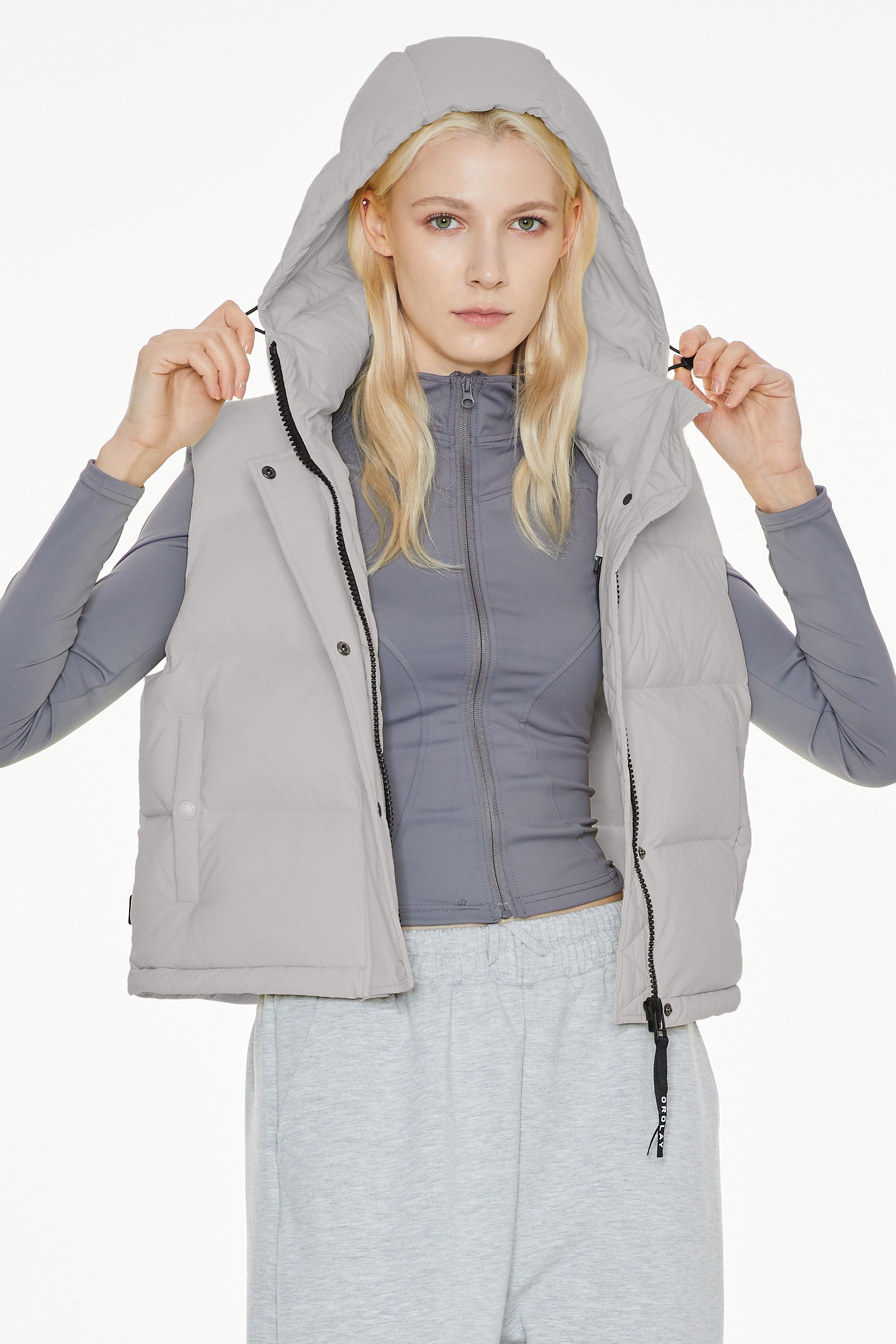 Aurora Hooded Down Puffer Vest