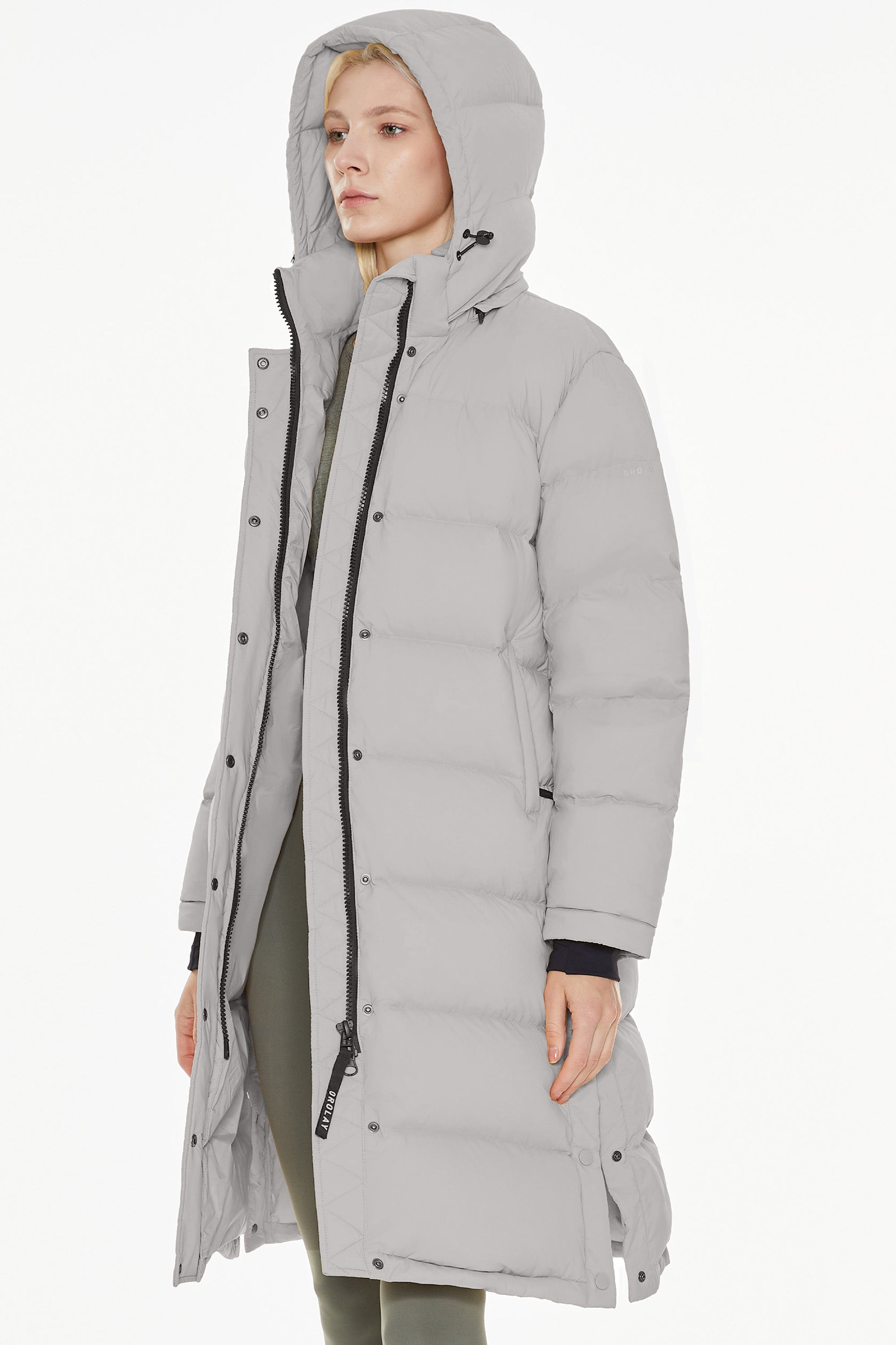 Orolay-Aurora Long Detachable Hooded Down Parka-#color_gray