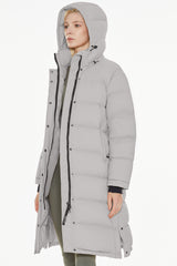 Orolay-Aurora Long Detachable Hooded Down Parka-#color_gray