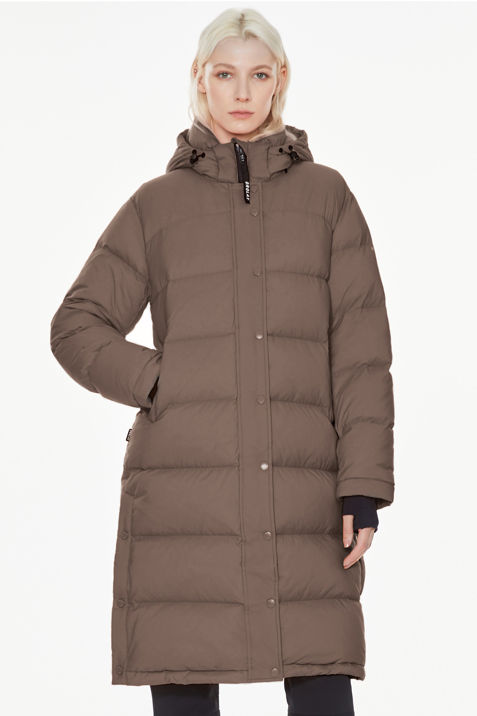 Orolay-Aurora Long Detachable Hooded Down Parka-#color_coffee
