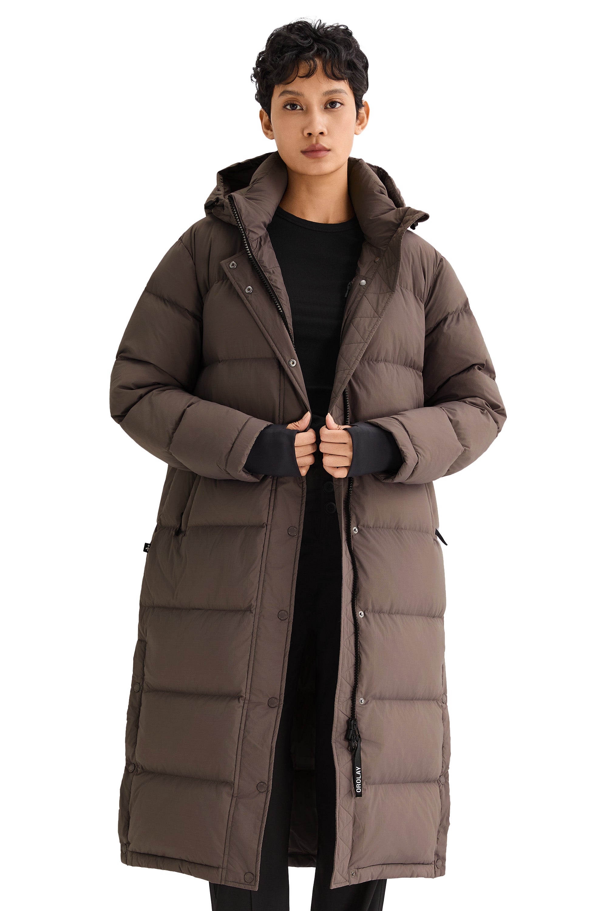 Orolay-Aurora Long Down Parka-#color_coffee