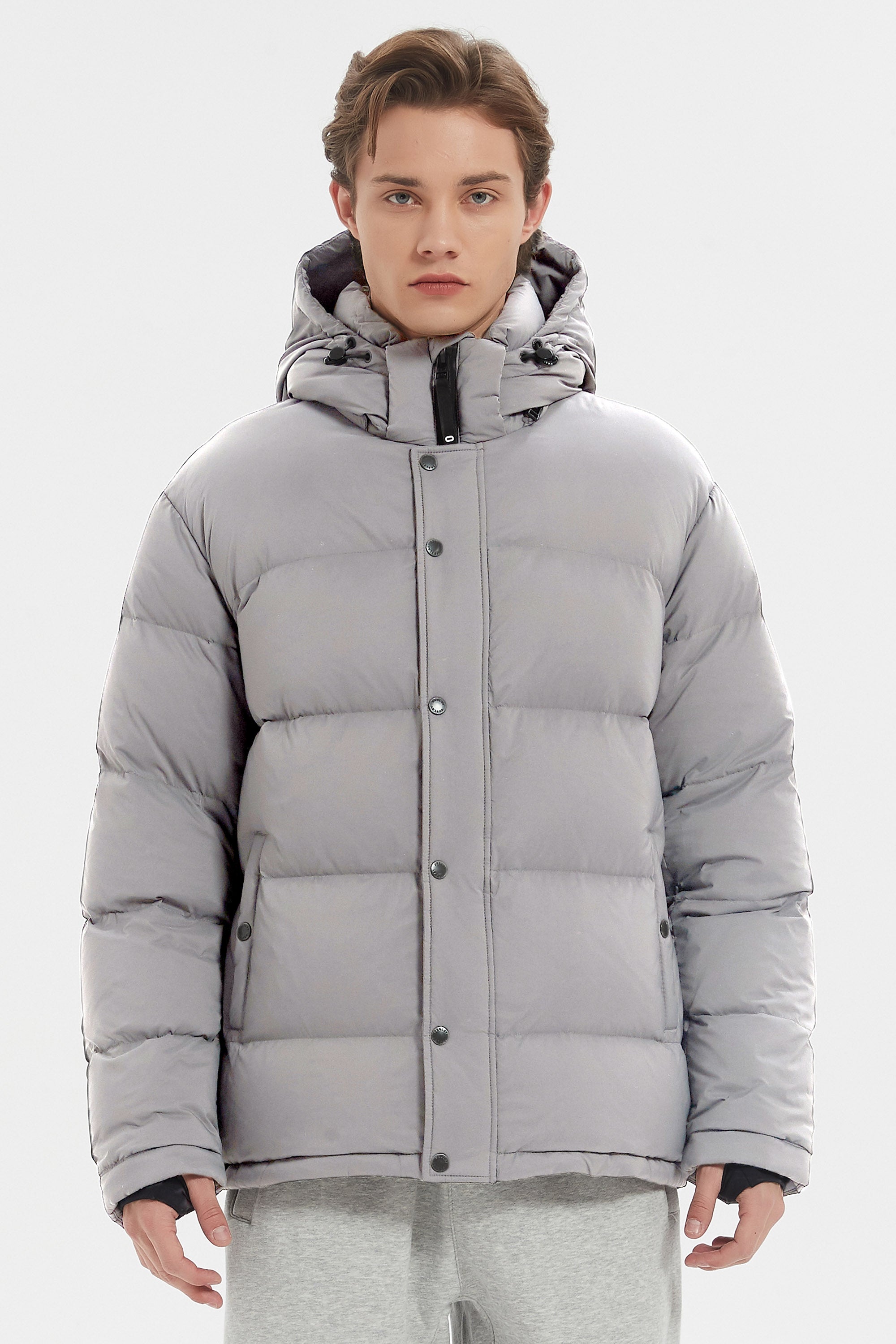 Orolay-Aurora Mens Lightweight Down Puffer-#color_gray