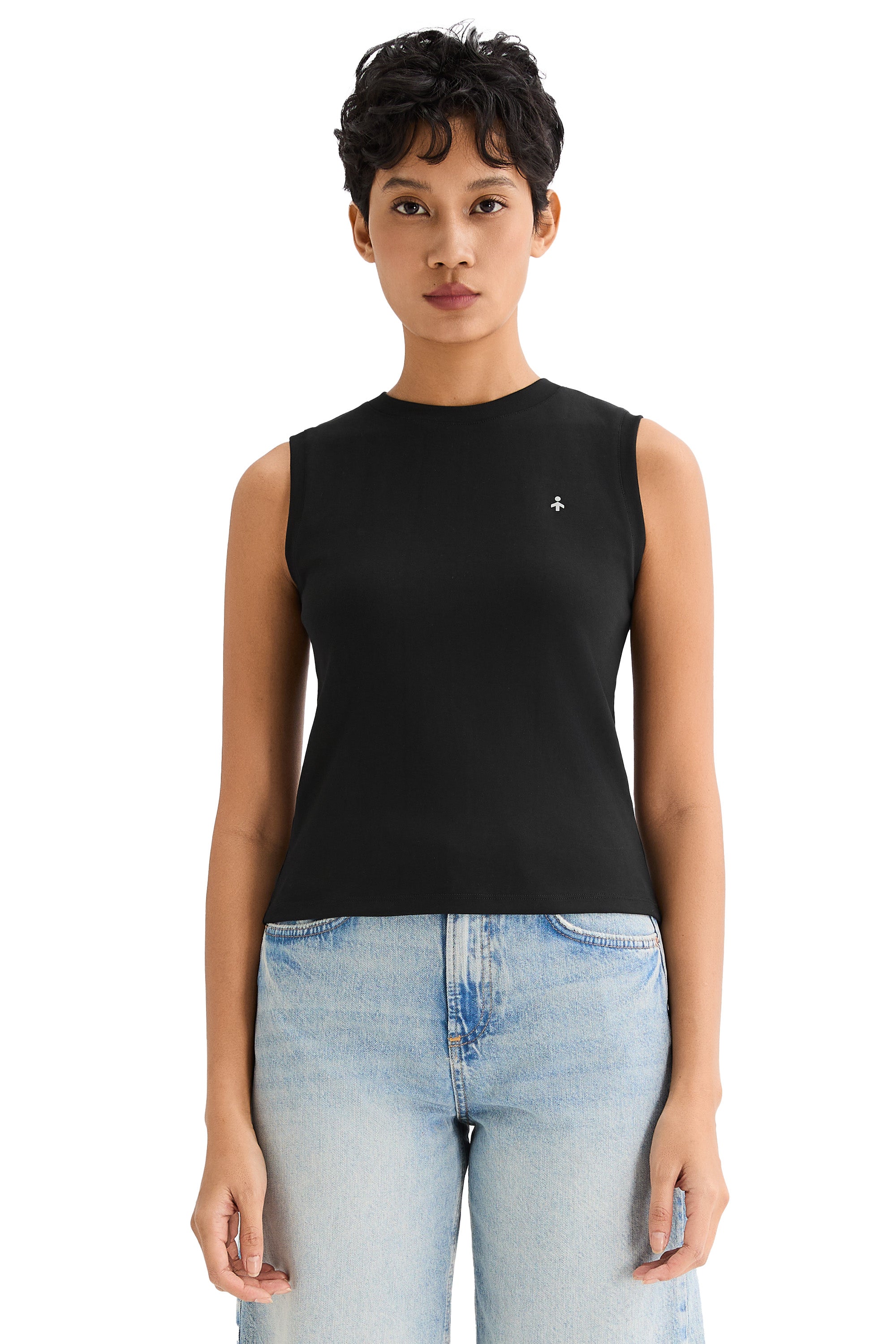 Orolay High Neck Tank Tops Sleeveless Workout #color_black