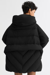 Orolay-Cloak Puffer Down Coat-#color_Black