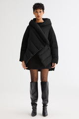 Orolay-Cloak Puffer Down Coat-#color_Black