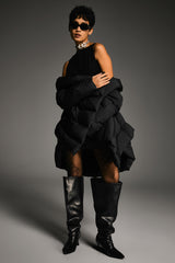 Orolay-Cloak Puffer Down Coat-#color_Black