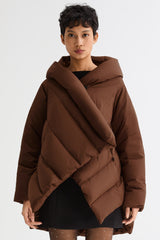 Orolay-Cloak Puffer Down Coat-#color_Nuthatch