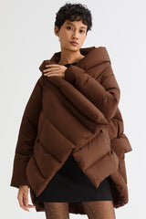 Orolay-Cloak Puffer Down Coat-#color_Nuthatch