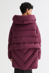 Orolay-Cloak Puffer Down Coat-#color_American Beauty