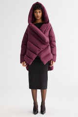 Orolay-Cloak Puffer Down Coat-#color_American Beauty