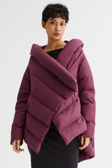 Orolay-Cloak Puffer Down Coat-#color_American Beauty