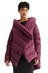 Orolay-Cloak Puffer Down Coat-#color_American Beauty