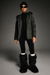Orolay-Faux Fur Hooded Mountain Parka-#color_Rosin