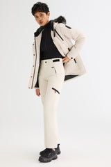 Orolay-Faux Fur Hooded Mountain Parka-#color_soft white