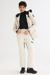 Orolay-Faux Fur Hooded Mountain Parka-#color_soft white