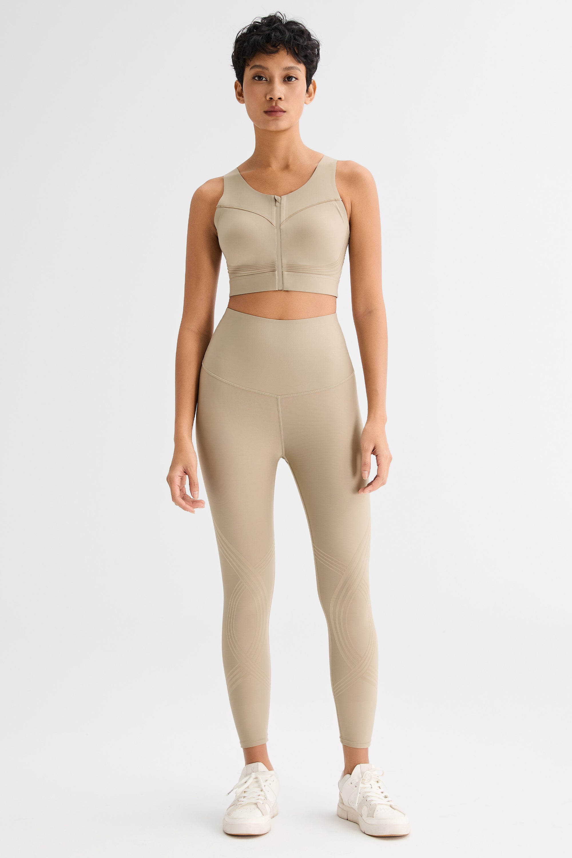 FlexSeam™ High-Waisted Signature 7/8 Leggings #color_Khaki