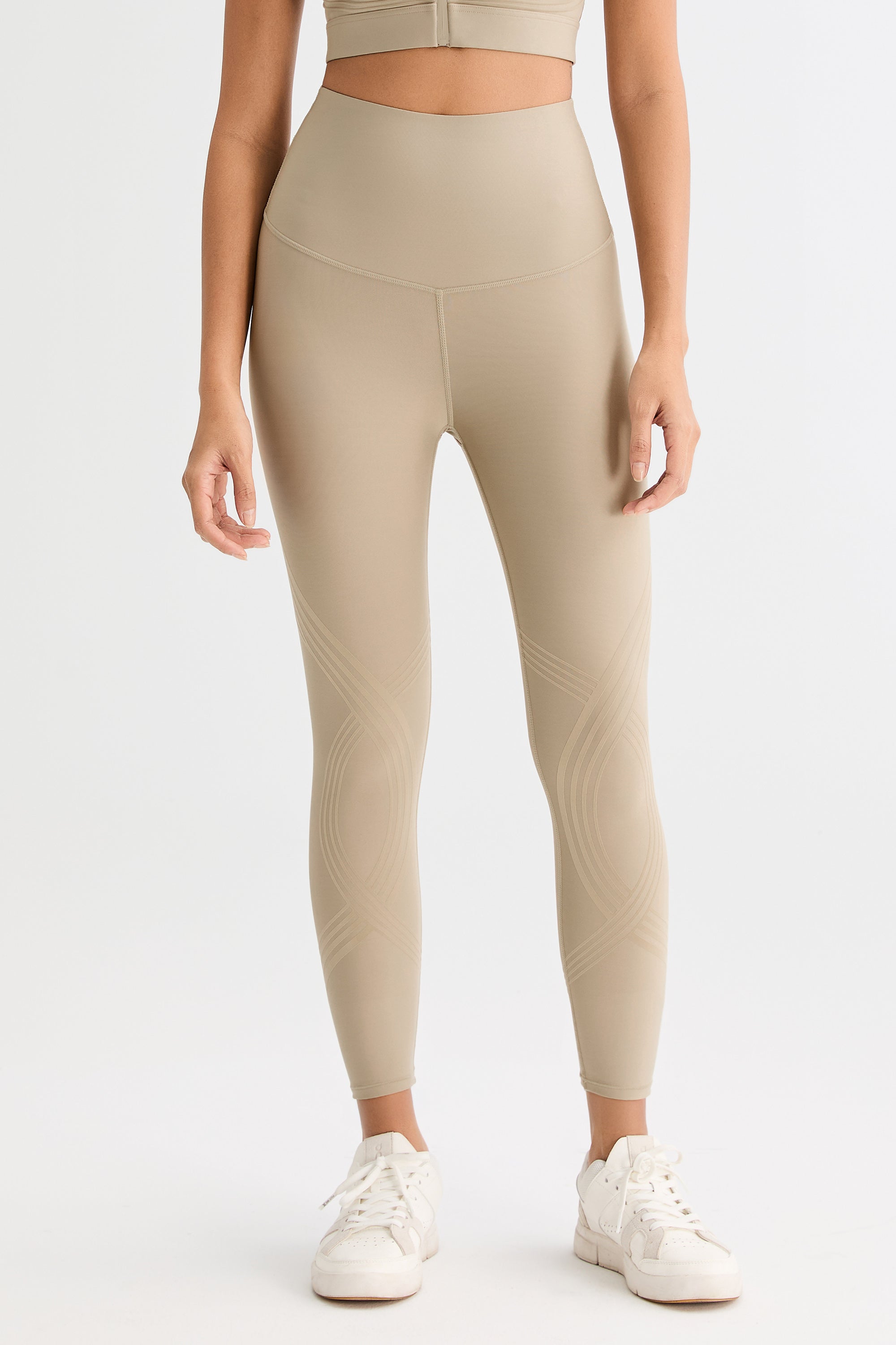 FlexSeam™ High-Waisted Signature 7/8 Leggings #color_Khaki
