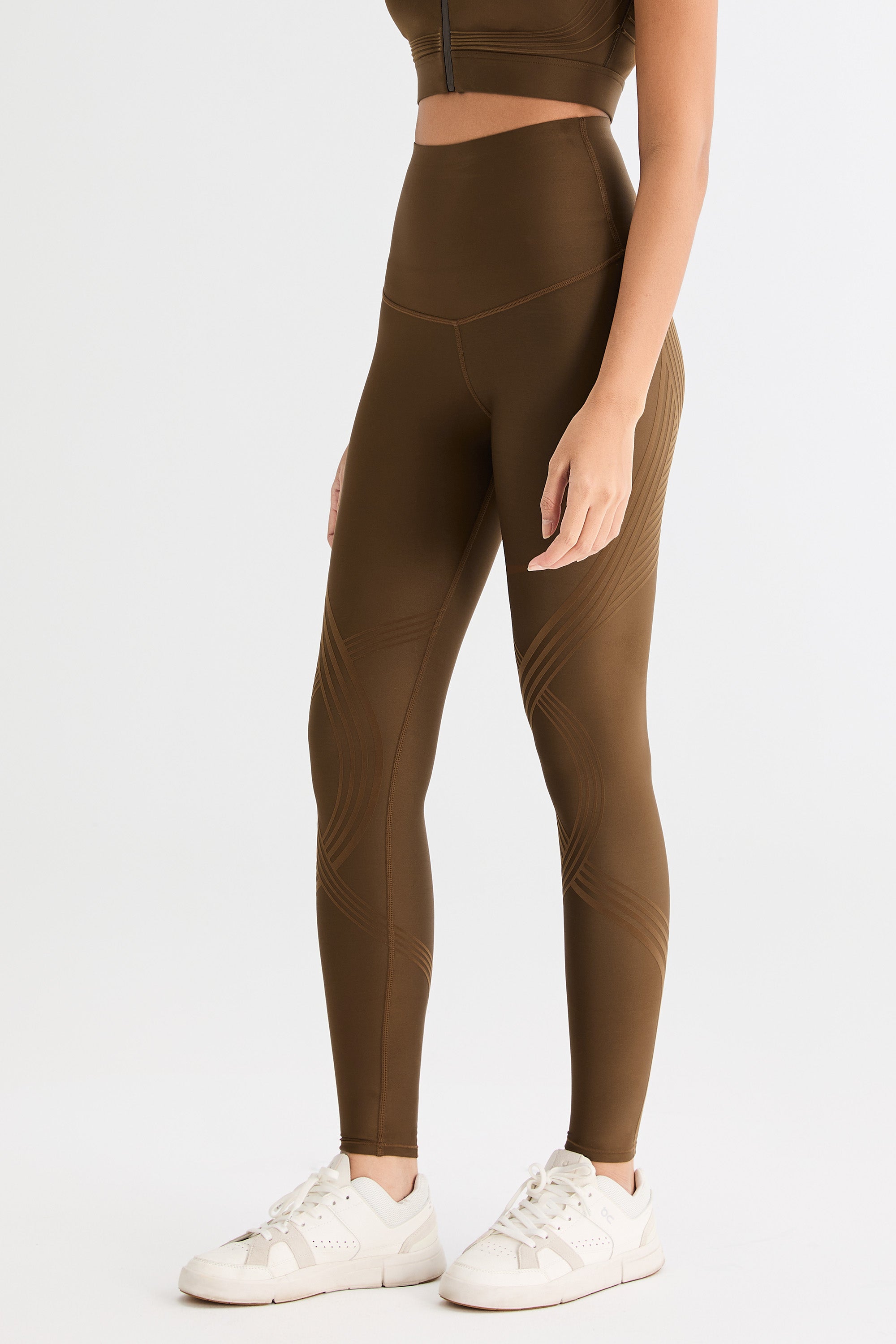 FlexSeam™ High-Waisted Signature Full Length Leggings #color_brown