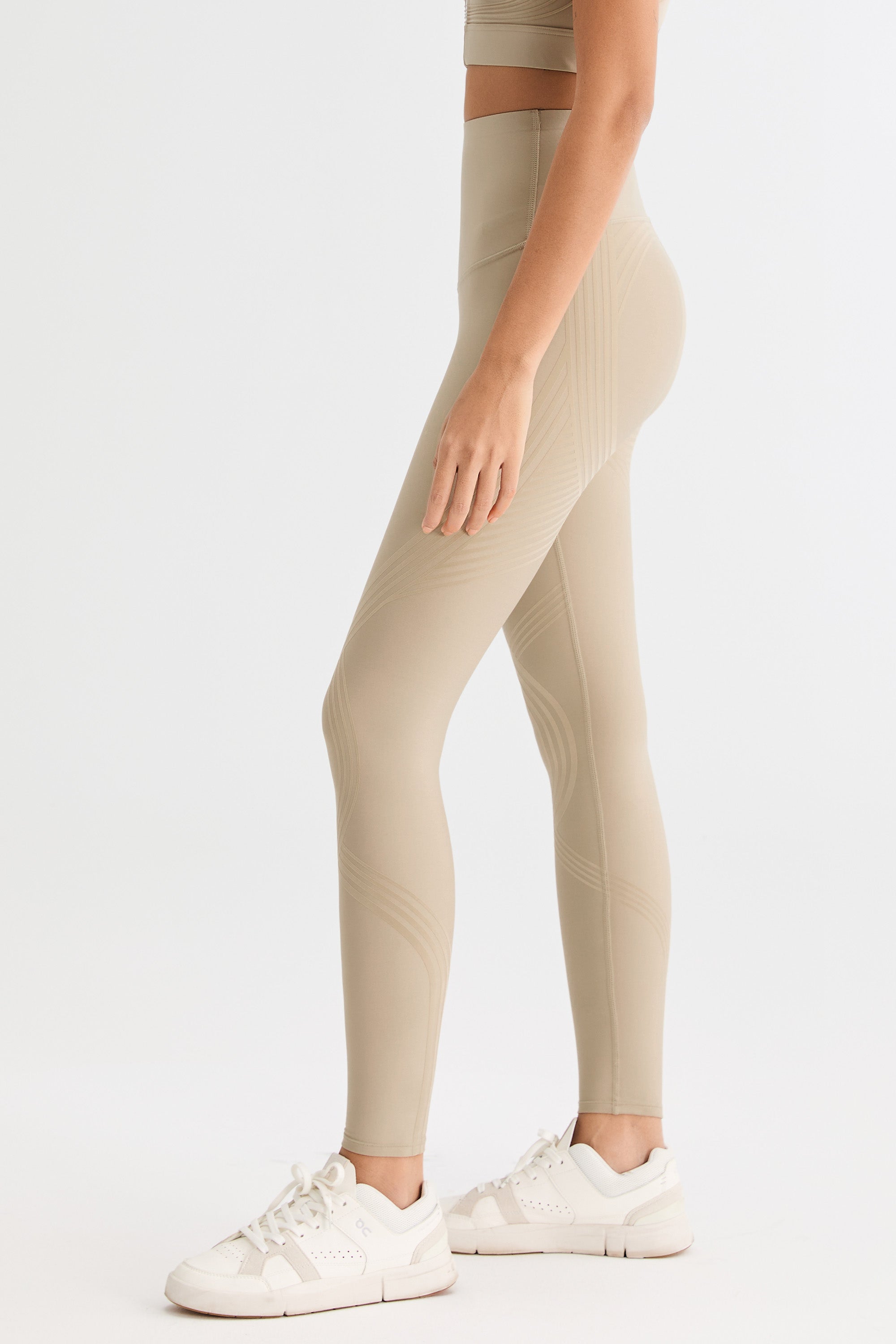 FlexSeam™ High-Waisted Signature Full Length Leggings #color_Khaki