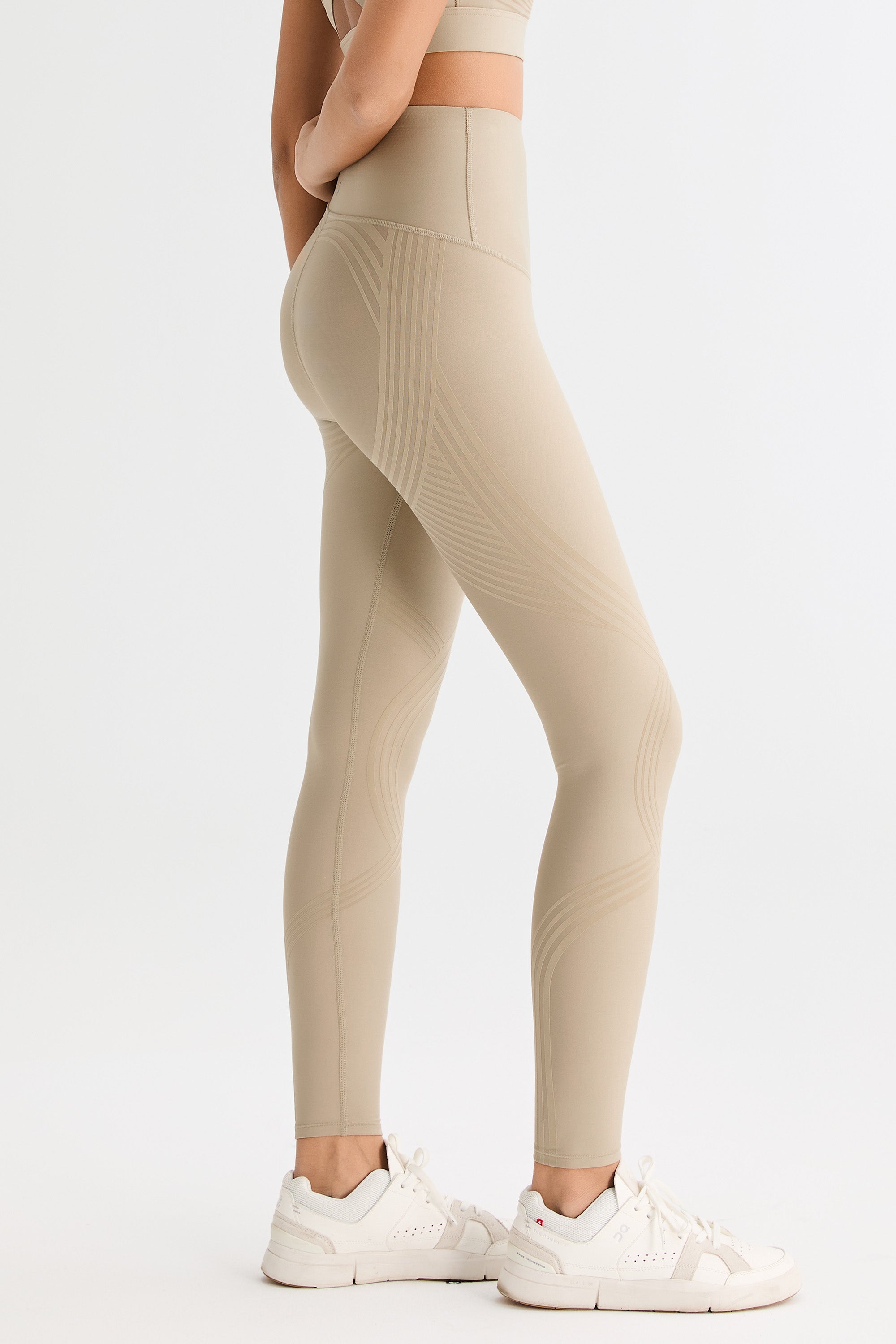 FlexSeam™ High-Waisted Signature Full Length Leggings #color_Khaki