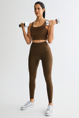 FlexSeam™ High-Waisted Signature 7/8 Leggings #color_brown