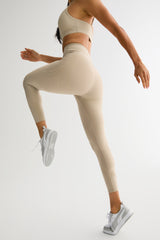 FlexSeam™ High-Waisted Signature 7/8 Leggings #color_Khaki