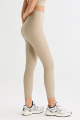 FlexSeam™ High-Waisted Timeless 7/8 Leggings #color_khaki