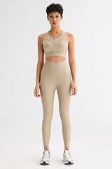 FlexSeam™ High-Waisted Timeless 7/8 Leggings #color_khaki