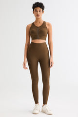 FlexSeam™ High-Waisted Timeless Full Length Leggings #color_brown