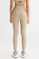 FlexSeam™ High-Waisted Timeless Full Length Leggings #color_khaki