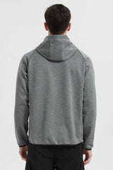 Half Zip Pullover Long Sleeve Sweatshirt #color_gray