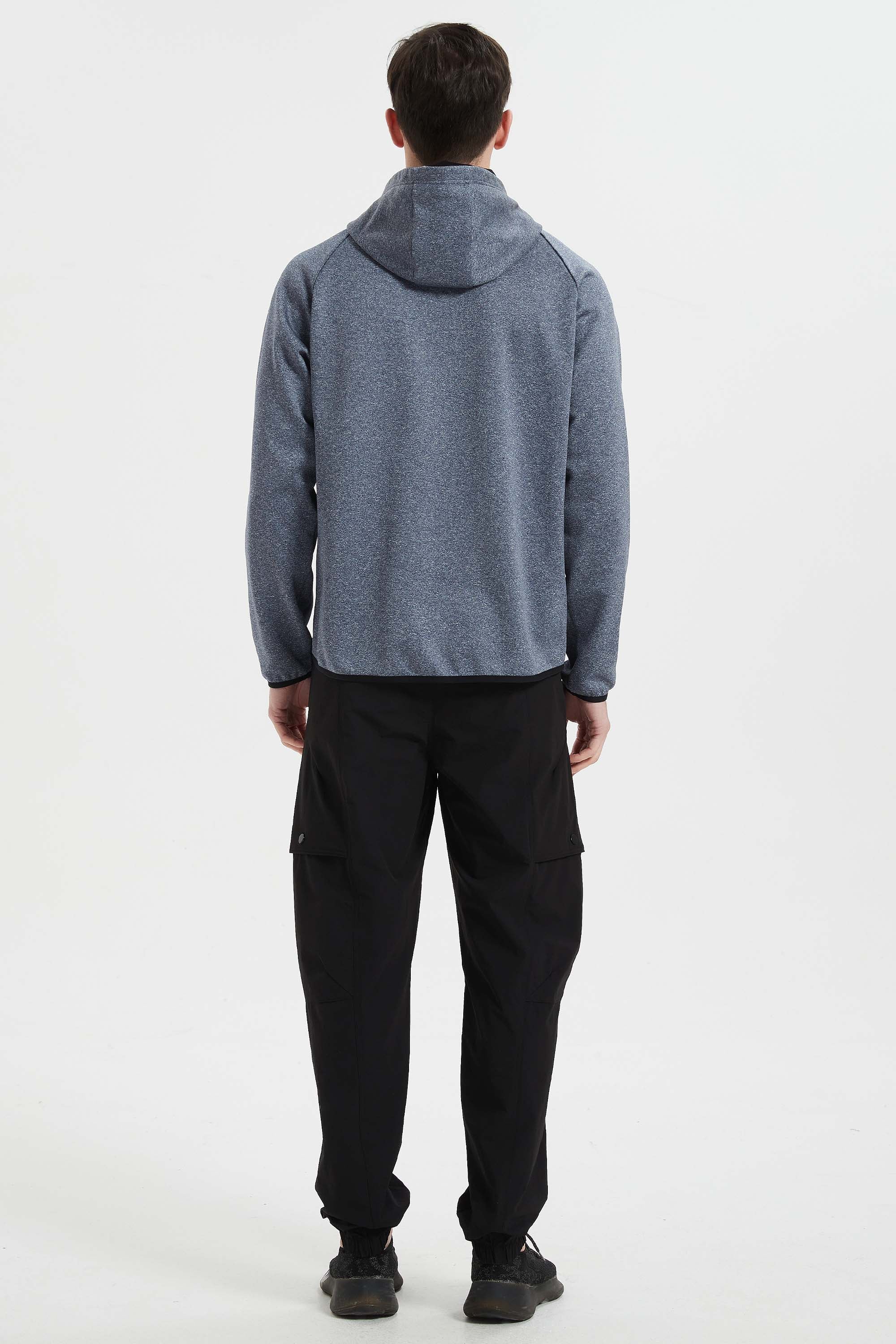 Half Zip Pullover Long Sleeve Sweatshirt #color_navy