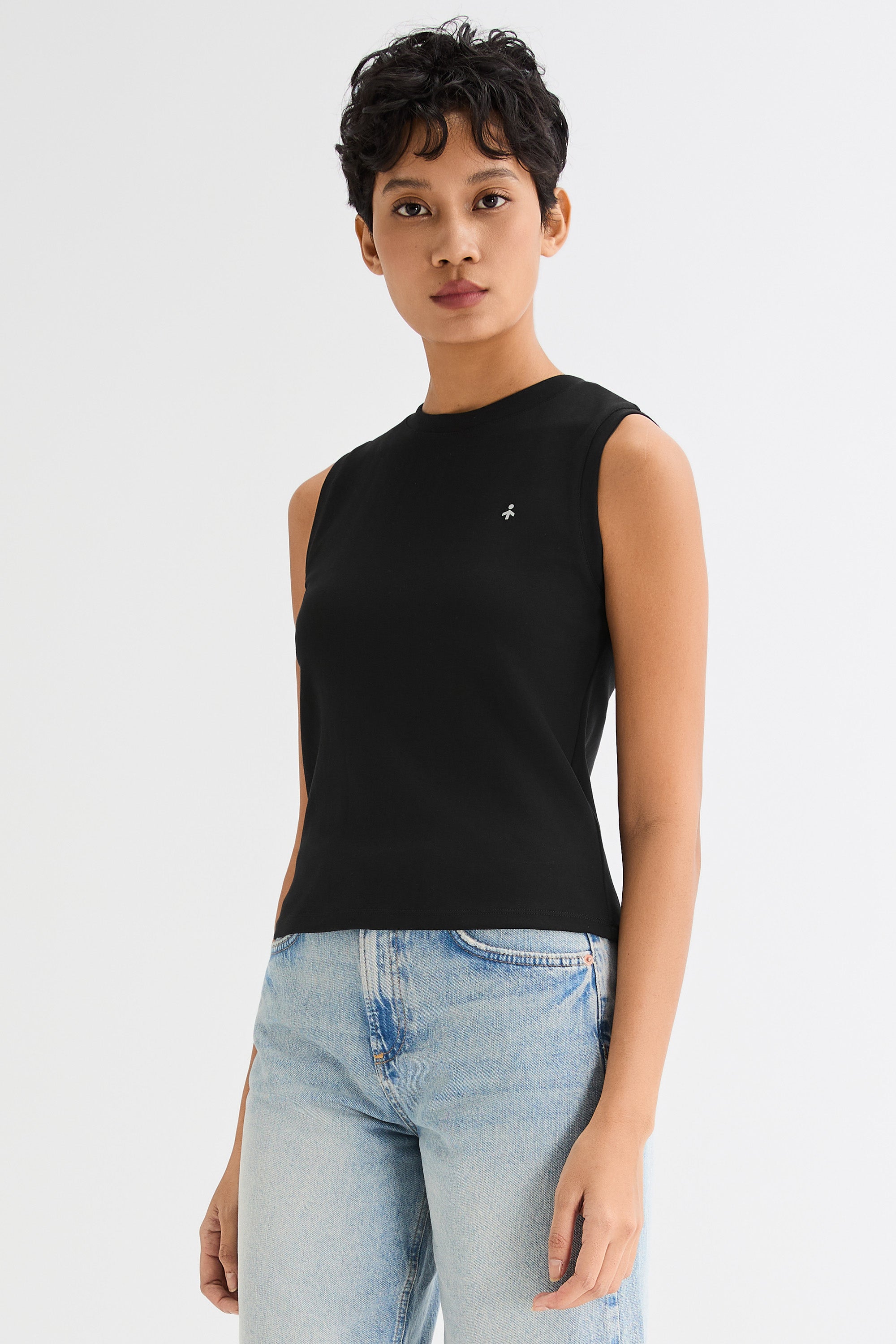 Orolay High Neck Tank Tops Sleeveless Workout #color_black