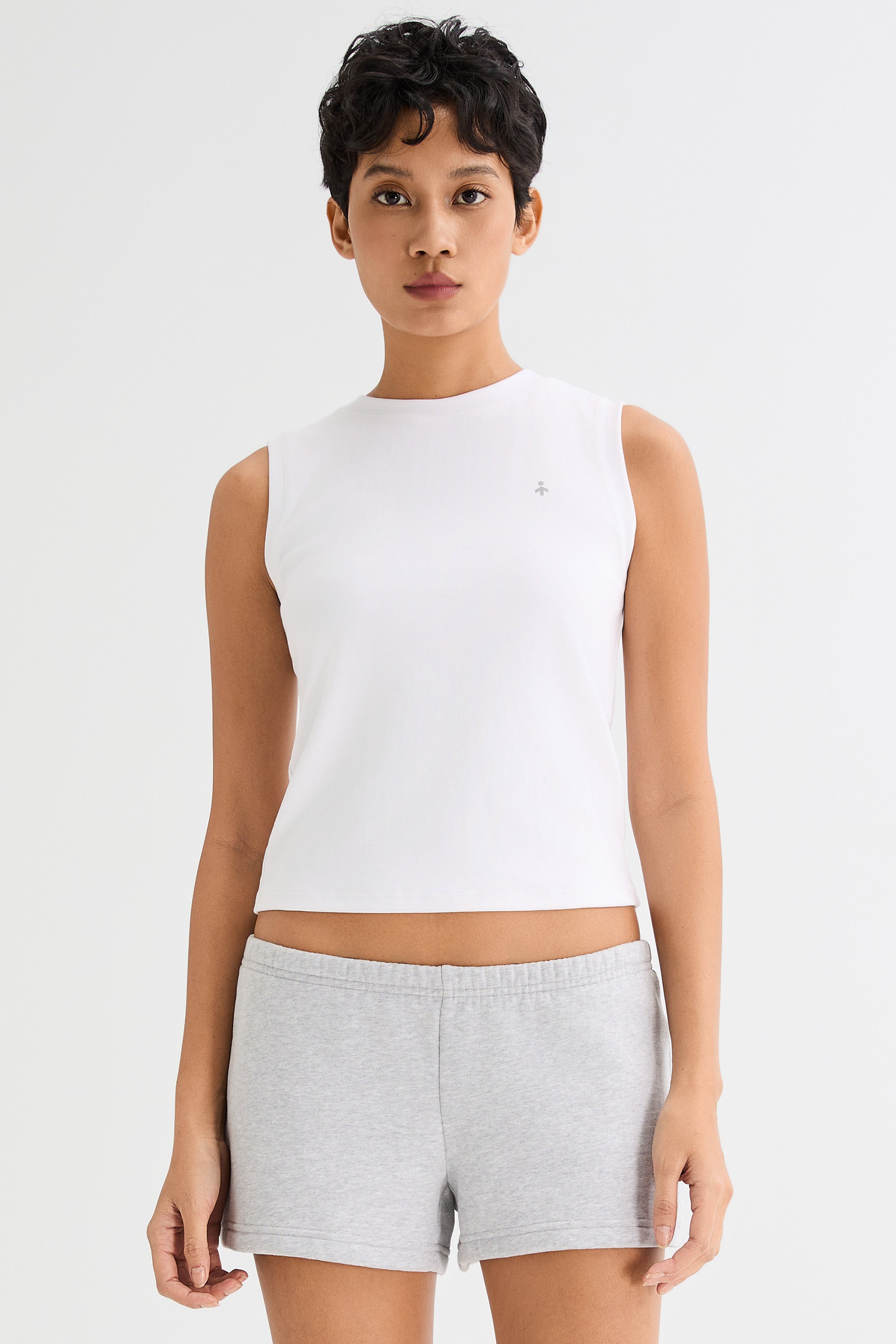 Orolay High Neck Tank Tops Sleeveless Workout #color_white