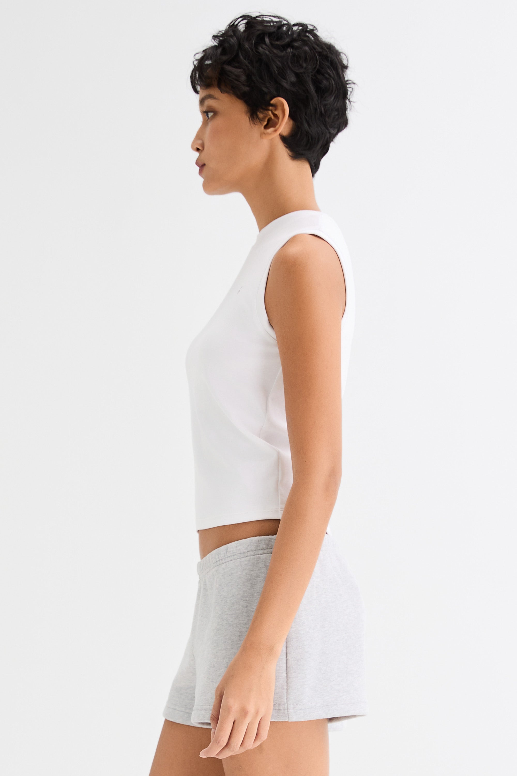 Orolay High Neck Tank Tops Sleeveless Workout #color_white