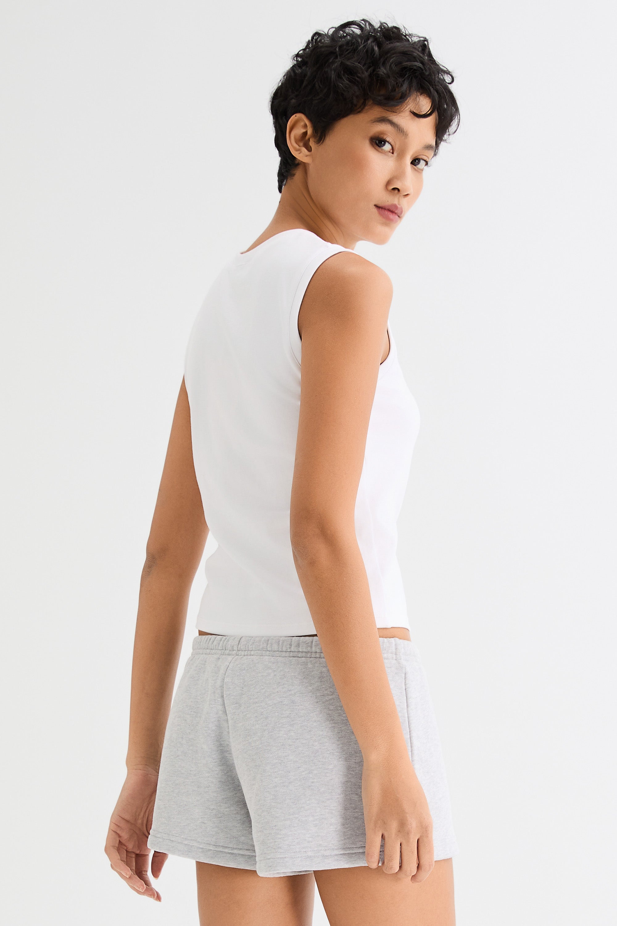 Orolay High Neck Tank Tops Sleeveless Workout #color_white